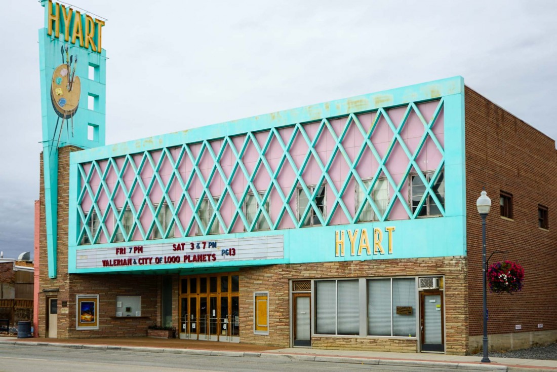 La petite ville de Lovell et son cinéma typiquement américain.