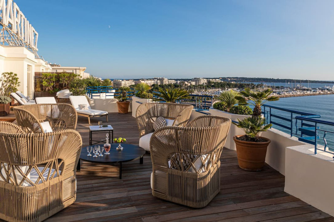 Le Penthouse de l'hôtel Martinez à Cannes © Martinez