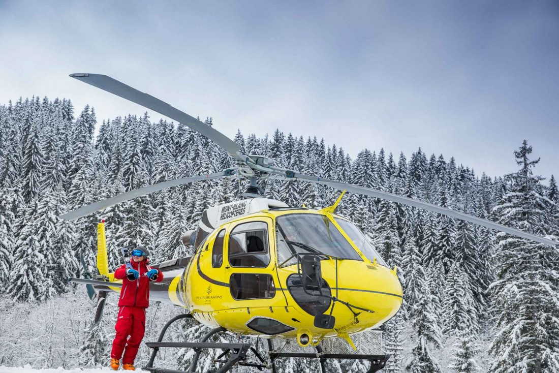 Des ski safaris sont proposés aux guests de l'hôtel pour découvrir les plus beaux domaines skiables des Alpes © Four Seasons