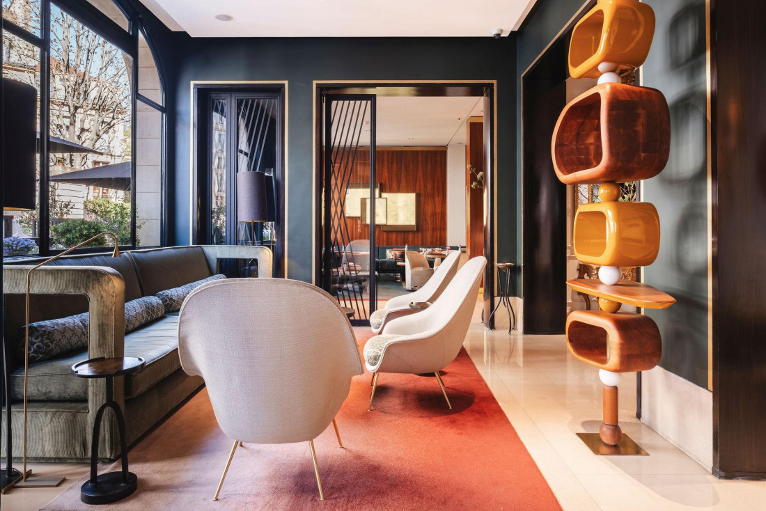 Le boutique-hôtel à Paris Montalembert © Antoine Bonin