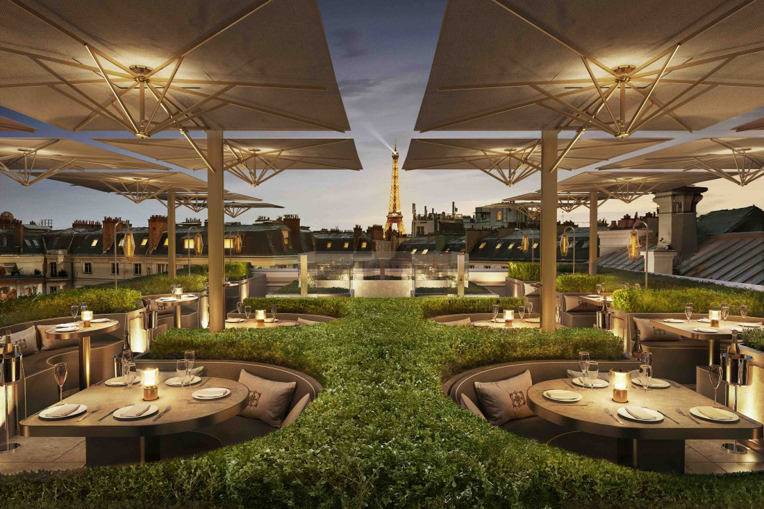 Le rooftop de RH Paris, le Petit RH © DR