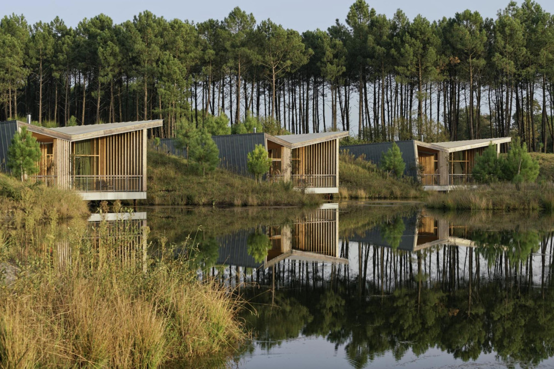 Les meilleurs écolodges de France © Les Échasses Golf & Surf Eco Lodge