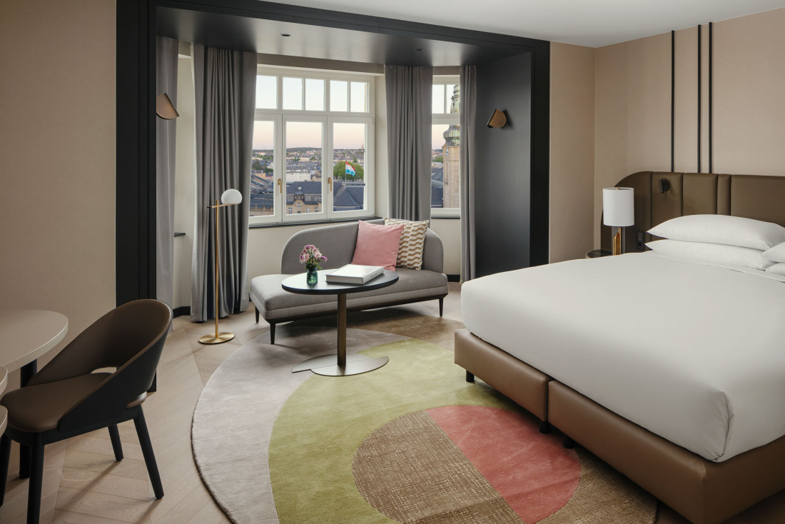 Une Junior Suite de l'hôtel Marriott de Luxembourg Ville