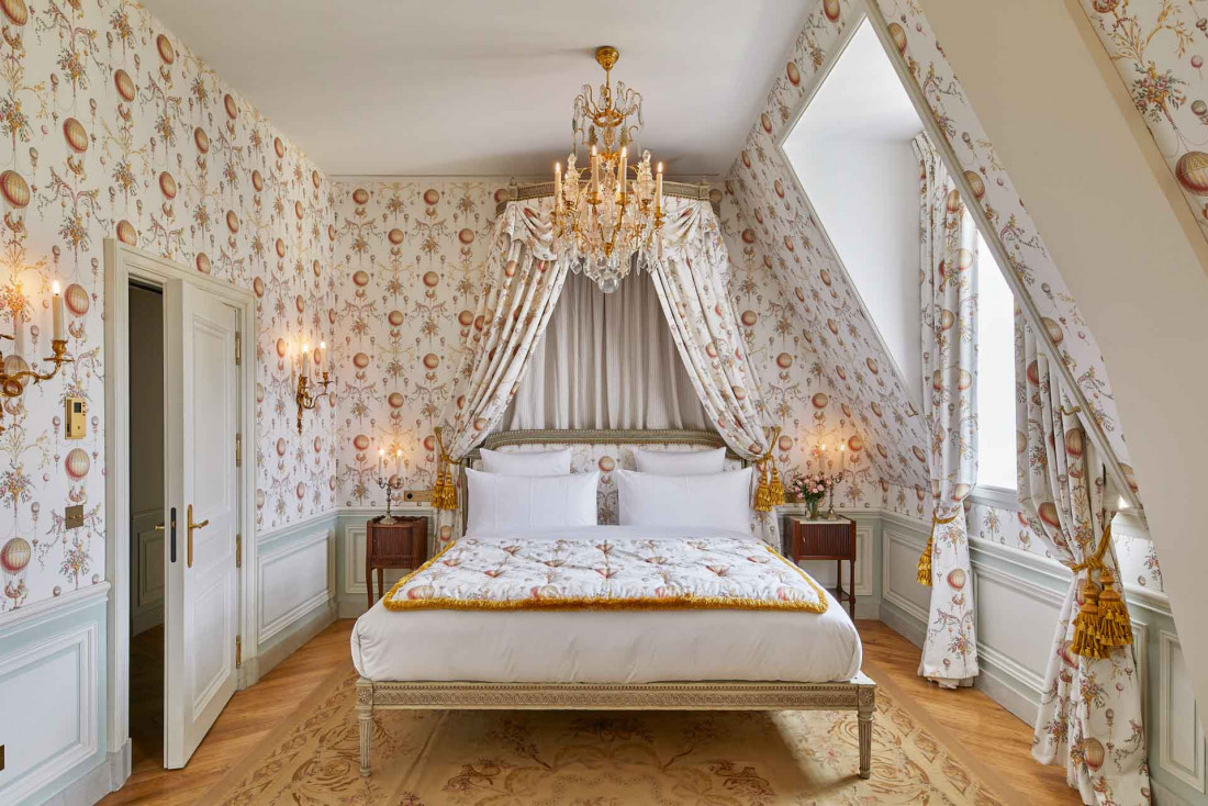 Chambre Baron de Staël Holstein au Airelles Château de Versailles, Le Grand Contrôle © Renée Kemps