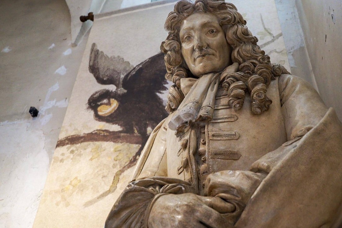 Au musée Jean de La Fontaine, le fabuliste originaire de Château-Thierry fête en 2021 ses 400 ans © DR