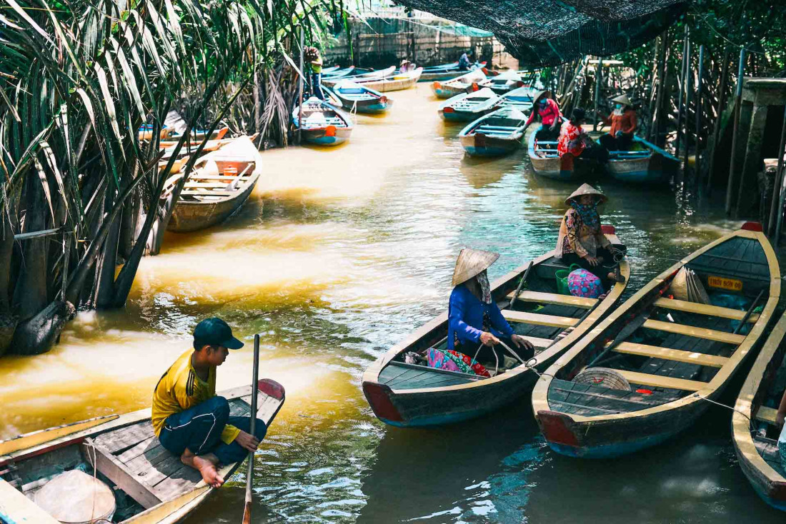 Marché flottant à Mỹ Tho, Tien Giang, Vietnam © Hieu Do Quang