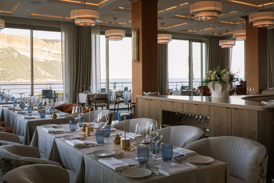 Restaurant vue sur mer © Les Roches Blanches