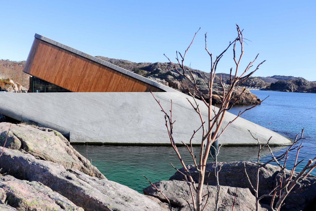 Le restaurant Under à Lindesnes, Norvège - Architecture : Snøhetta - © Joëlle Bah-Dralou