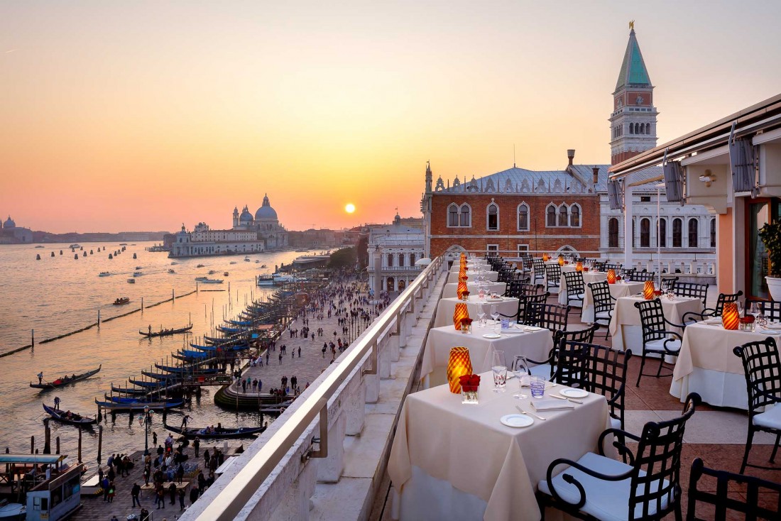 Le restaurant Terrazza de l'hôtel Danieli, où boire un spritz au coucher de soleil © Hotel Danieli