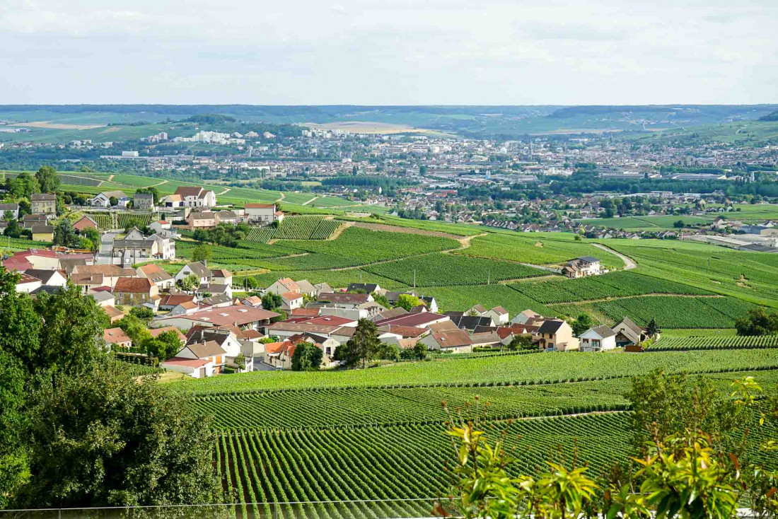 Vue sur les vignes et Épernay depuis le Royal Champagne Hôtel & Spa © MB|YONDER.fr
