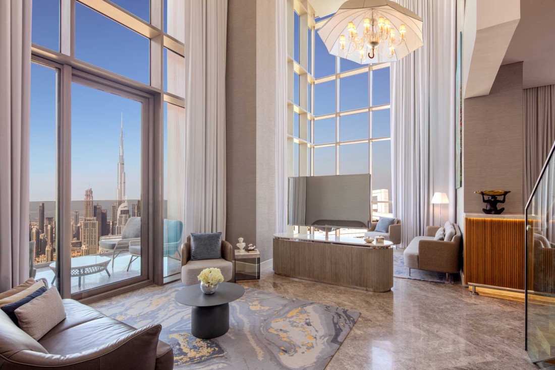 Le Penthouse, la plus belle chambre de l'hôtel © SLS Dubai