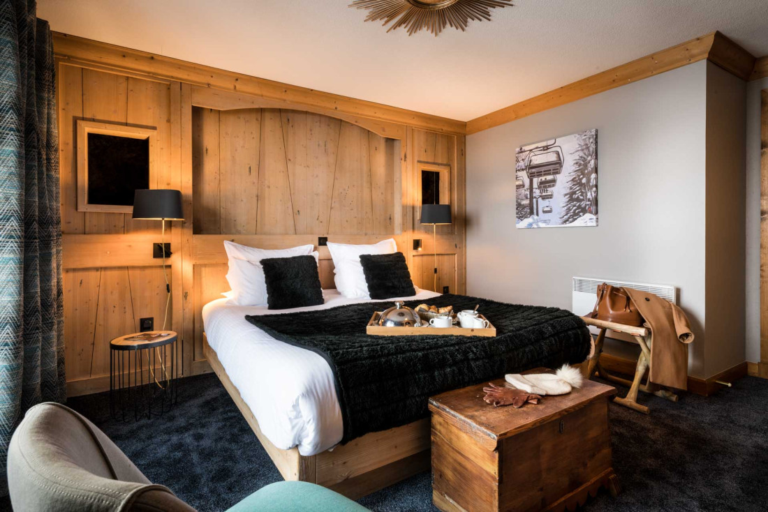 Une chambre de l'hôtel Les Suites du Montana © Philipe Gal