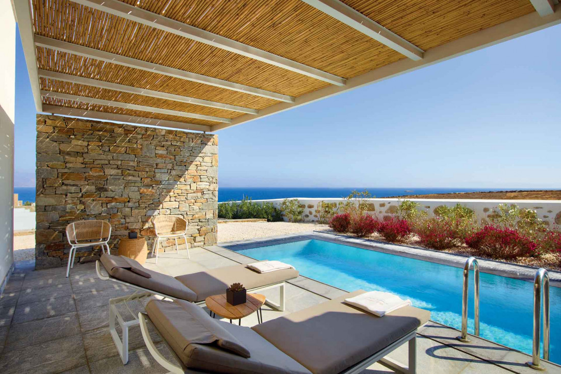 Suite avec piscine privée © Summer Senses Paros