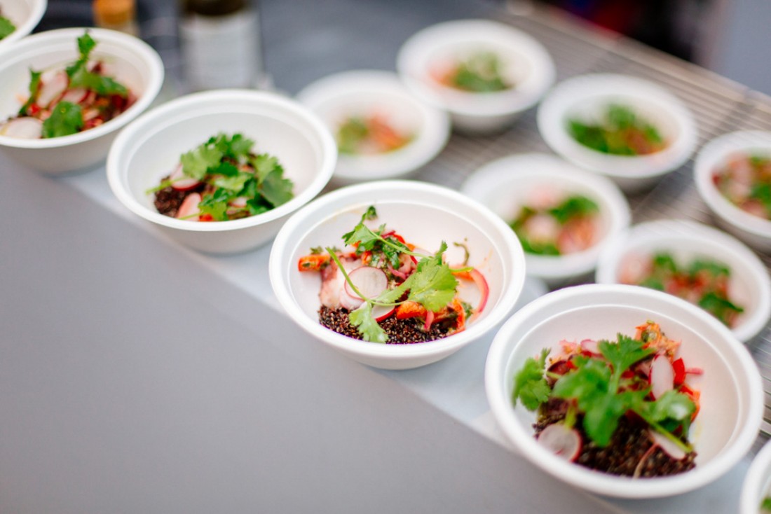 Tous les chefs participants à Taste of Paris livrent leurs créations dans ces assiettes créées spécialement pour l'occasion.