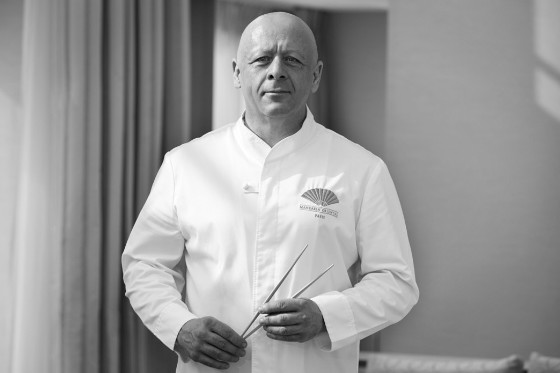 Thierry Marx est depuis 2010 à la tête des cuisines du Mandarin Oriental Paris © Roberto Frankenberg