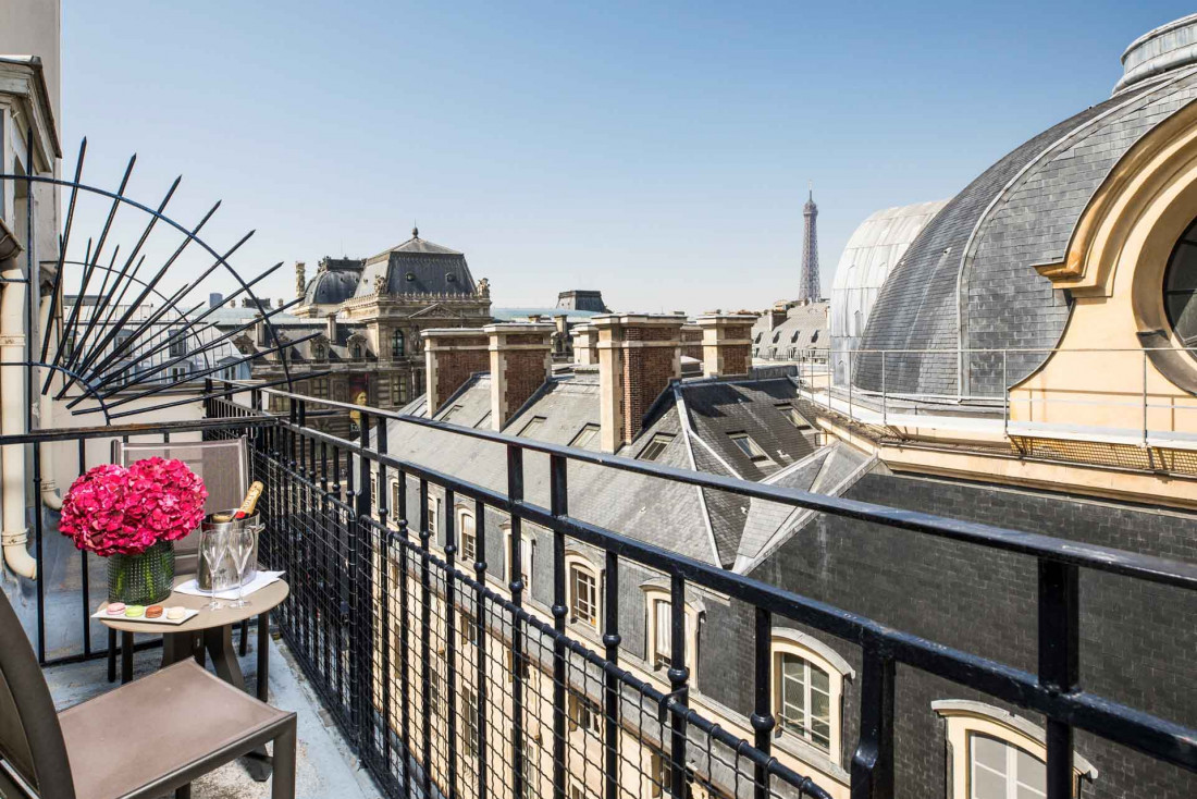 Chambre avec vue au Grand Hôtel du Palais Royal © DR