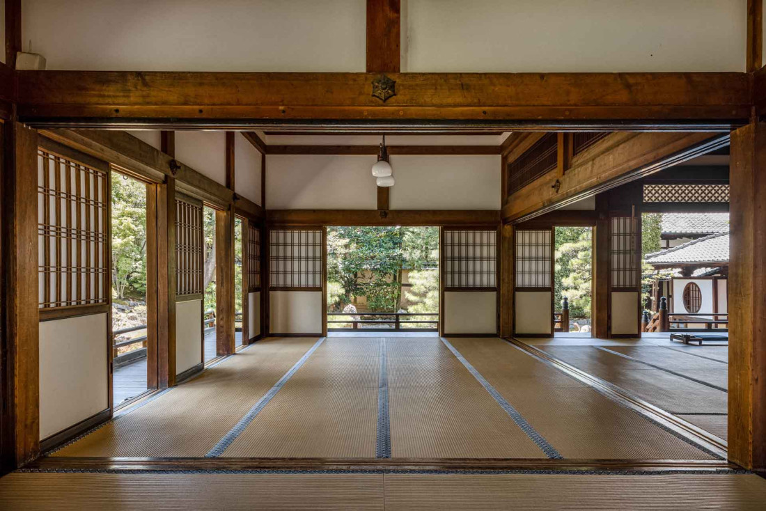 Tatami traditionnel dans un Temple historique de Kyoto © The Shinmonzen