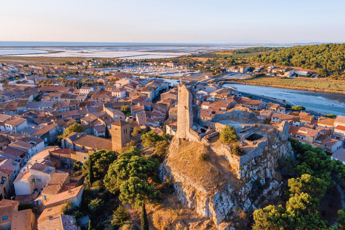 Vue aérienne du village de Gruissan © Office du tourisme Gruissan
