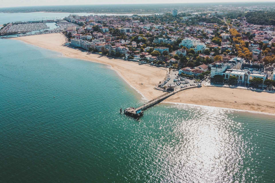 La ville d'Arcachon vue du ciel © Arpad Czapp