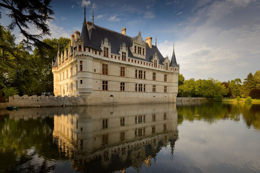 Le château d'Azay-le-Rideau, joyau de la Renaissance française, en Indre-et-Loire, © Leonard de Serres