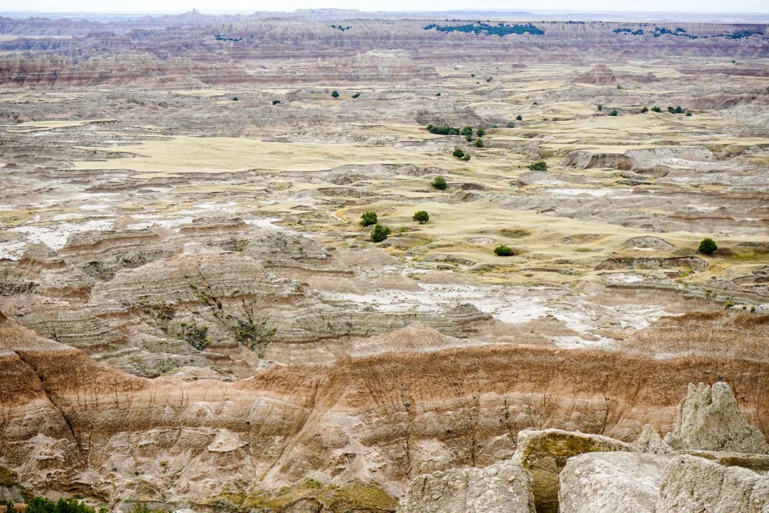 Bienvenue au Parc national des Badlands, l'un des deux parcs nationaux du Dakota du Sud © YONDER.fr