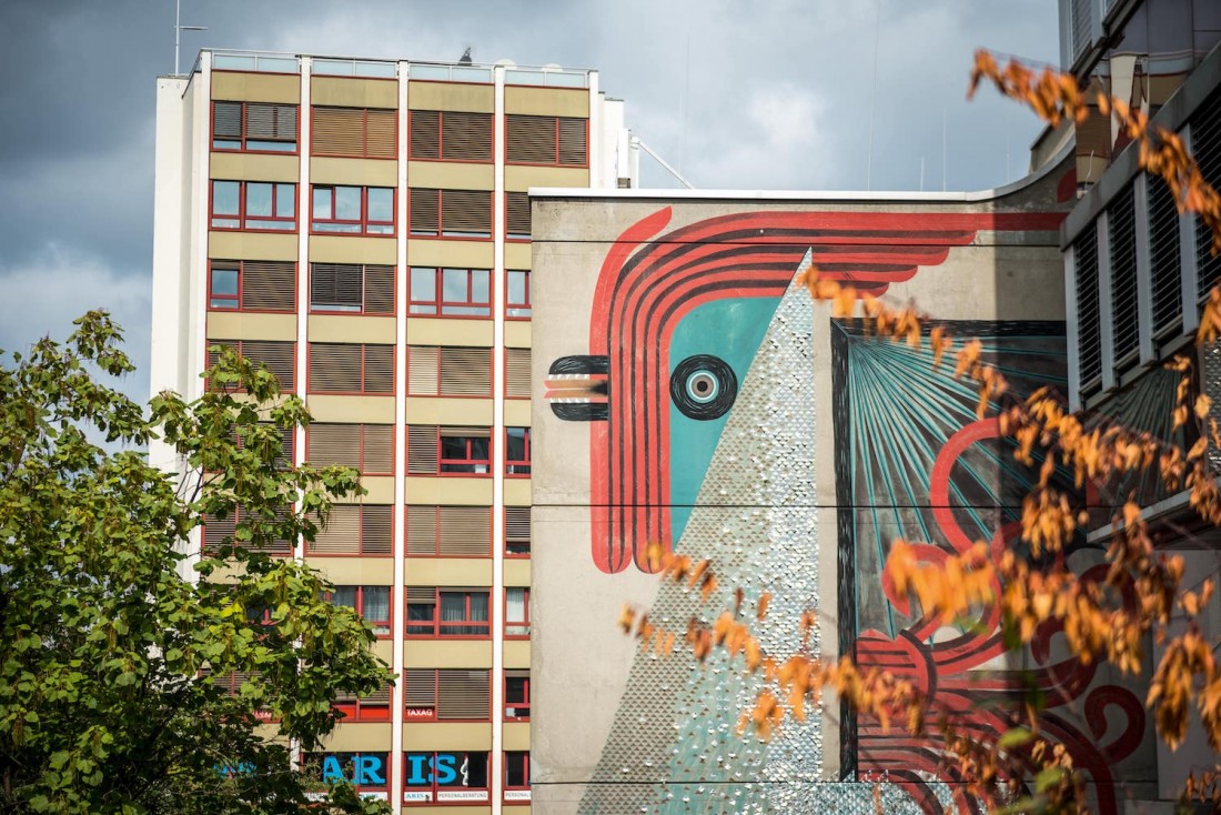 Une fresque de street art par l'artiste Tika. © Switzerland Tourism / Andre Meier