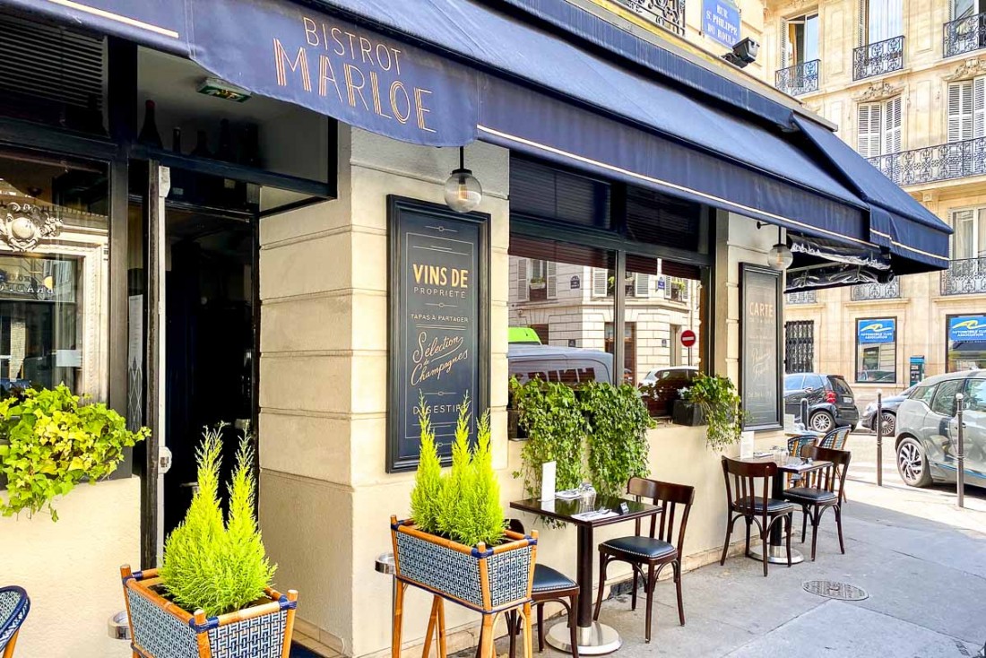 Le bistrot Marloe propose une offre de repaas à emporter dans le 8e arrondissement, à deux pas des Champs-Élysées © EL / YONDER.fr