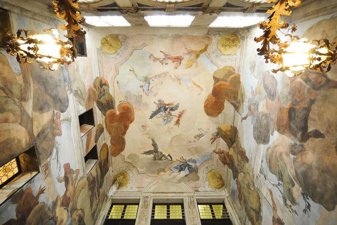 Les fresques du hall de l'hôtel Ca'Sagredo © DR