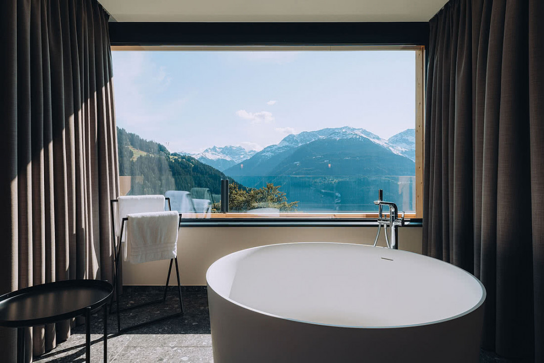 Les Alpes en panoramique depuis les chambres © Hotel Fernblick Montafon - Christoph Schöch
