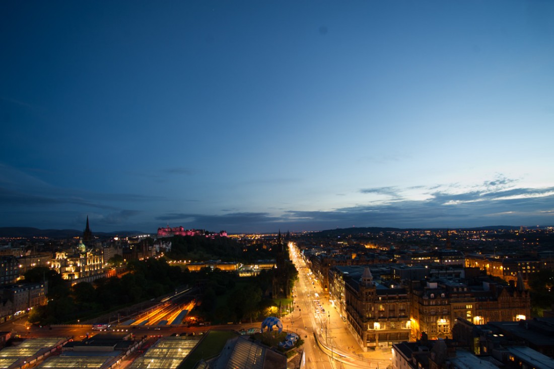 Édimbourg vue depuis la tour de l'horloge du Balmoral, le mythique hôtel de la cité écossaise © The Balmoral