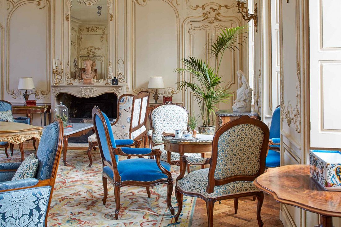 Le Château d’Audrieu vous attend pour une parenthèse bucolique, au cœur d’un parc arboré de 25 hectares © Antoine Schramm