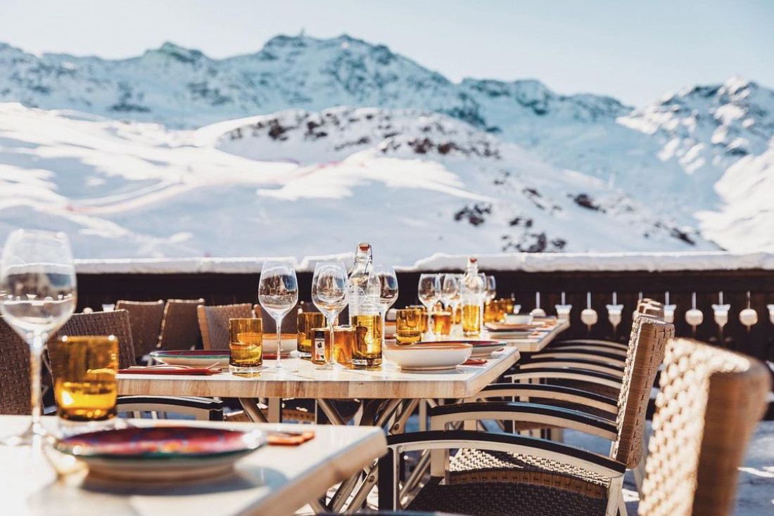 La terrasse de Il Gusto à Val Thorens © DR