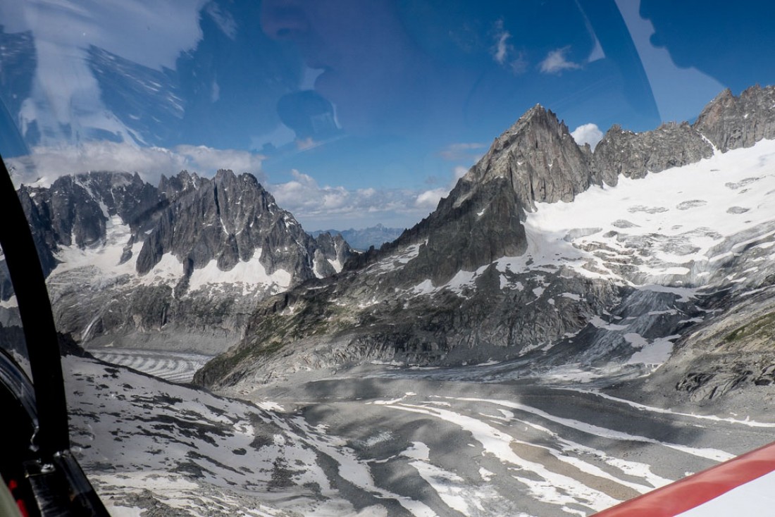 Survol des glaciers à bord d’un avion Aérocime. | © Yonder.fr
