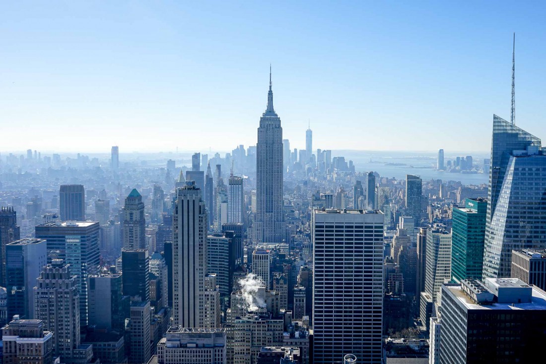 Vue classique de Manhattan depuis l'observatoire Top of The Rock © YONDER.fr