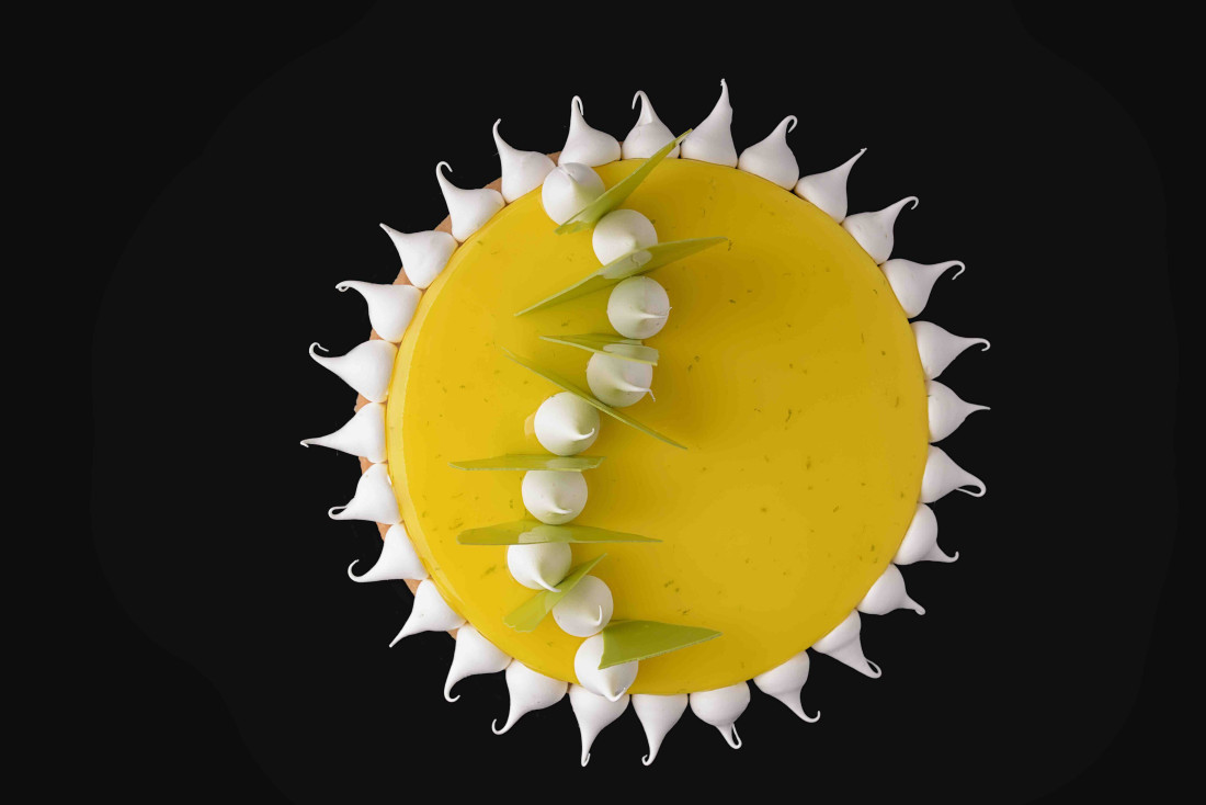 La tarte au citron solaire, une création du chef pâtissier Jérôme de Oliveira © DR