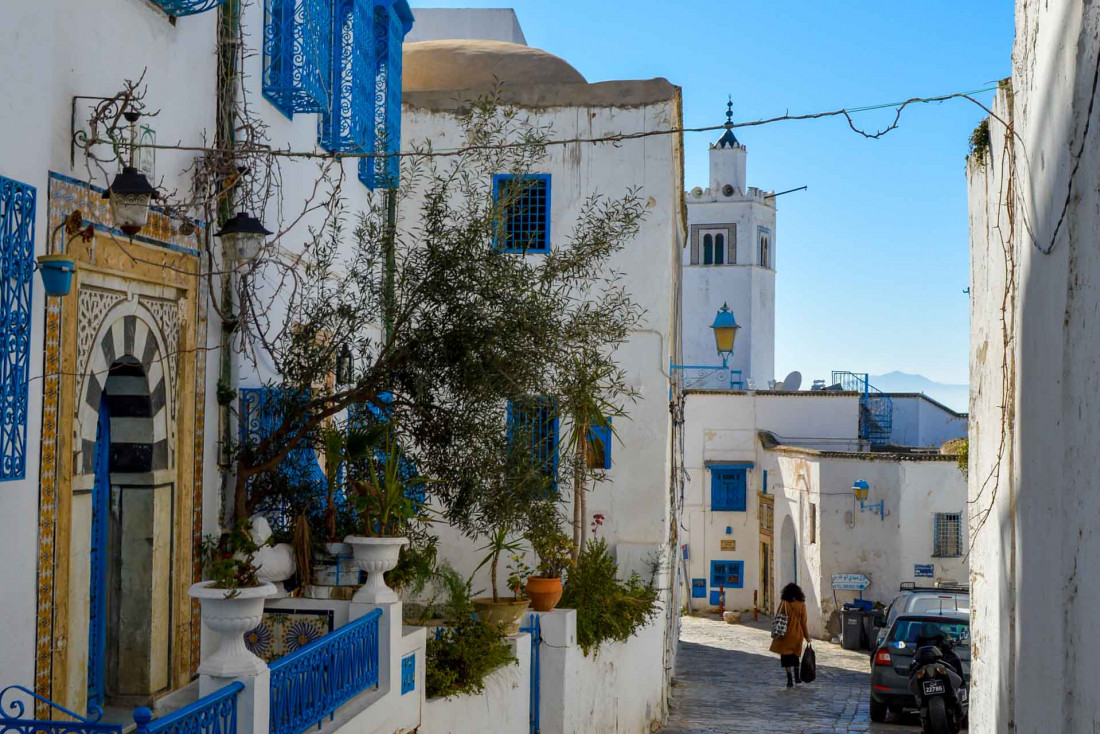 Sidi Bou Saïd, petit village blanc à 30 mn de Tunis © YONDER.fr|PG