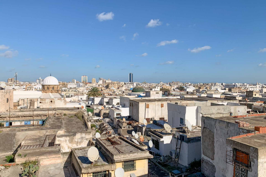 Les toits de la médina de Tunis depuis le Café Panorama © YONDER.fr|PG