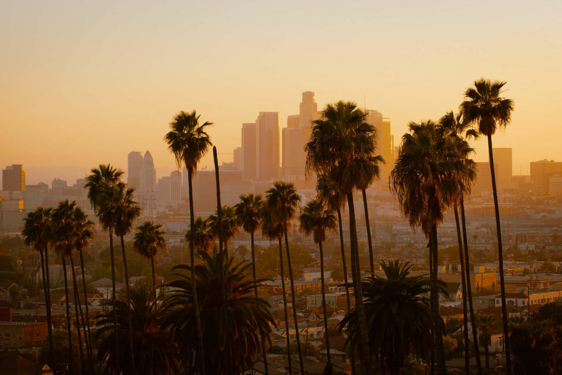 Coucher de soleil sur Los Angeles © Cédric Letsch