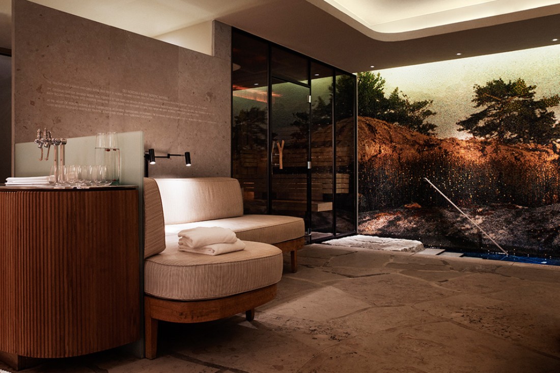 Les vestiaires du spa sont particulièrement confortables et luxueux. | © Grand Hôtel Stockholm