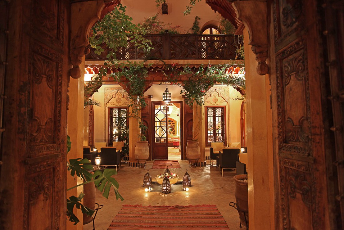 Le patio principal, havre de paix de la Maison Arabe | © La Maison Arabe