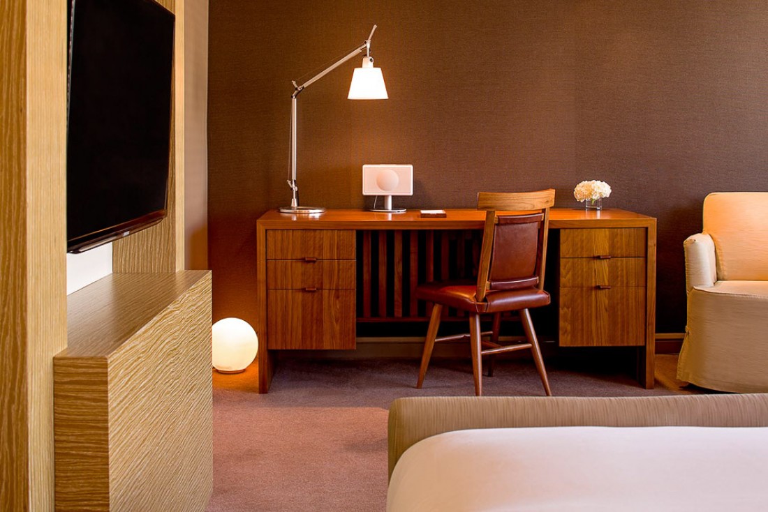 Le style typique de l’hôtel signé Tony Chi, ici dans une chambre Park Deluxe King | © Park Hyatt Washington