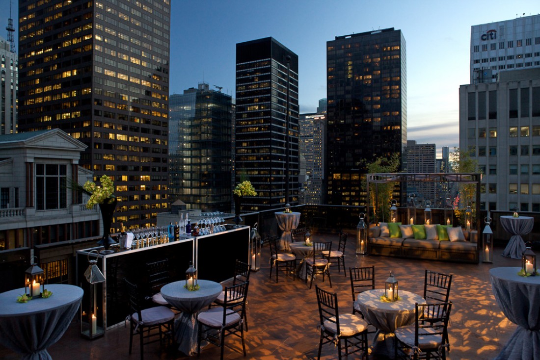 La terrasse du Salon de Ning au 23ème étage. © The Peninsula Hotels