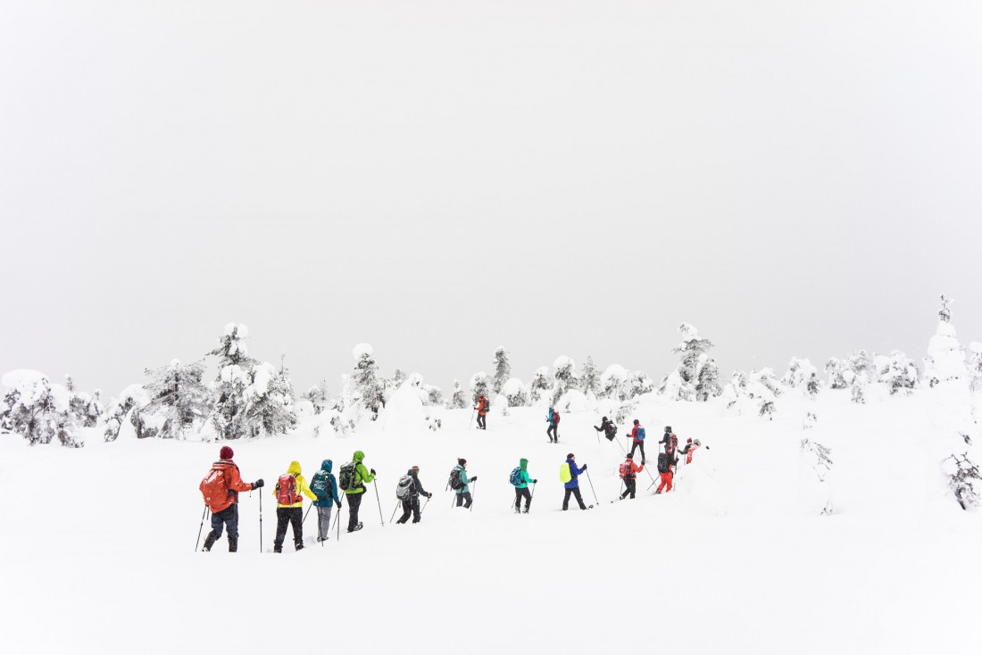 Skieurs dans le parc national du Riisitunturi. © YONDER.fr