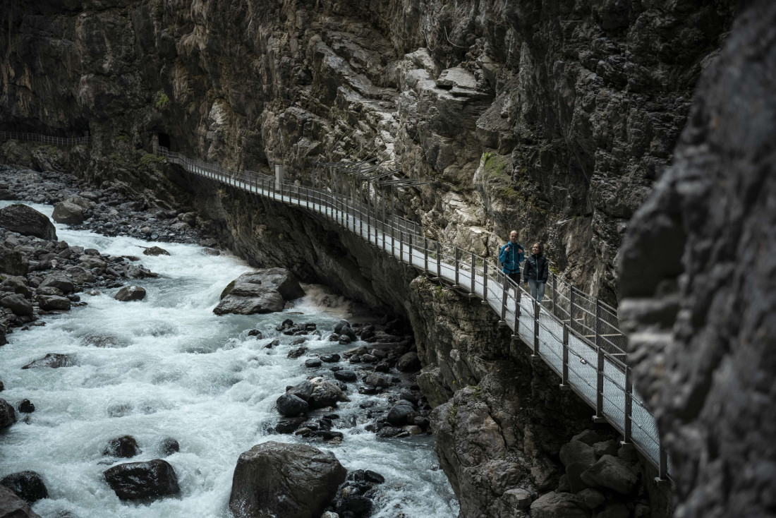 Les gorges de Grindelwald, façonnées par des milliers d'années d'érosion glaciaire. © Schweiz Tourismus