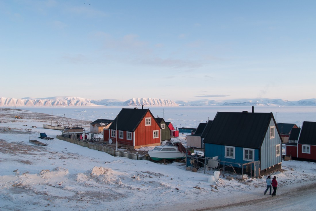 Maisons à Qaanaaq.