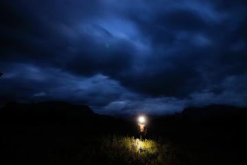Nuit dans le futur parc Patagonia | © Cédric Aubert