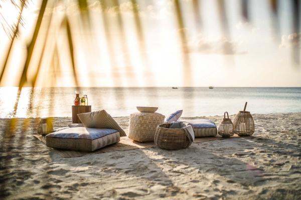 La plage est un lieu de détente, ou d’un déjeuner improvisé organisé par l’équipe aux petits soins.