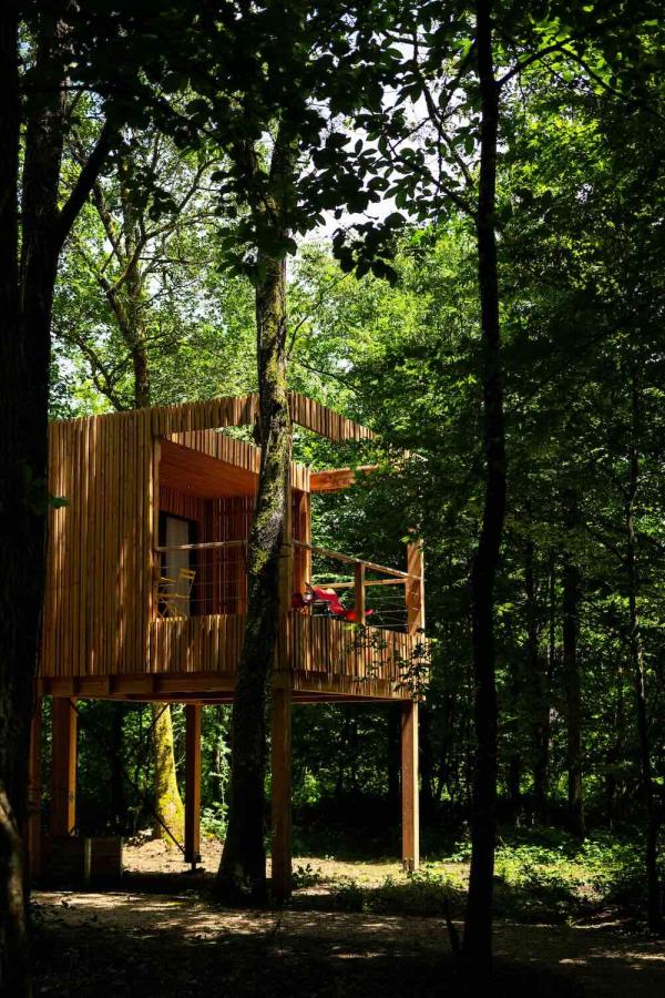 Perchés sur pilotis, les lodges se fondent dans une forêt privée de 300 hectares © Géraldine Martens / Loire Valley Lodges Perchés sur pilotis, les lodges se fondent dans une forêt privée de 300 hectares © Géraldine Martens / Loire Valley Lodges
