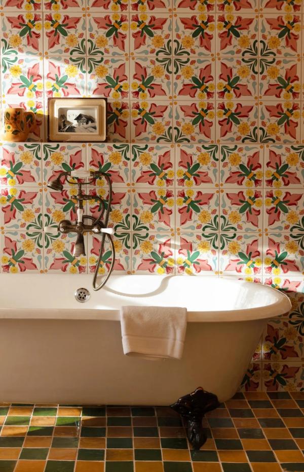 Une salle de bain de l'hôtel à Megève © Hôtel Saint-Georges