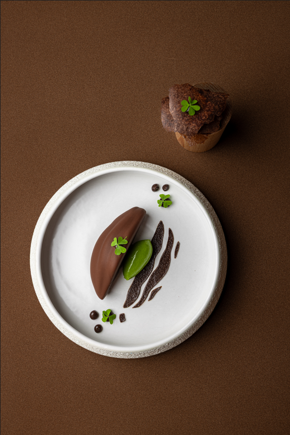 Un dessert des Terrasses de la Borie © Bastien Seon